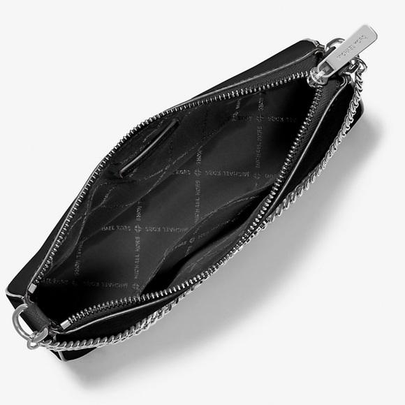 Michael Kors jet set, medium Saffiano leather Crossbody bag black - Picture 2 of 7